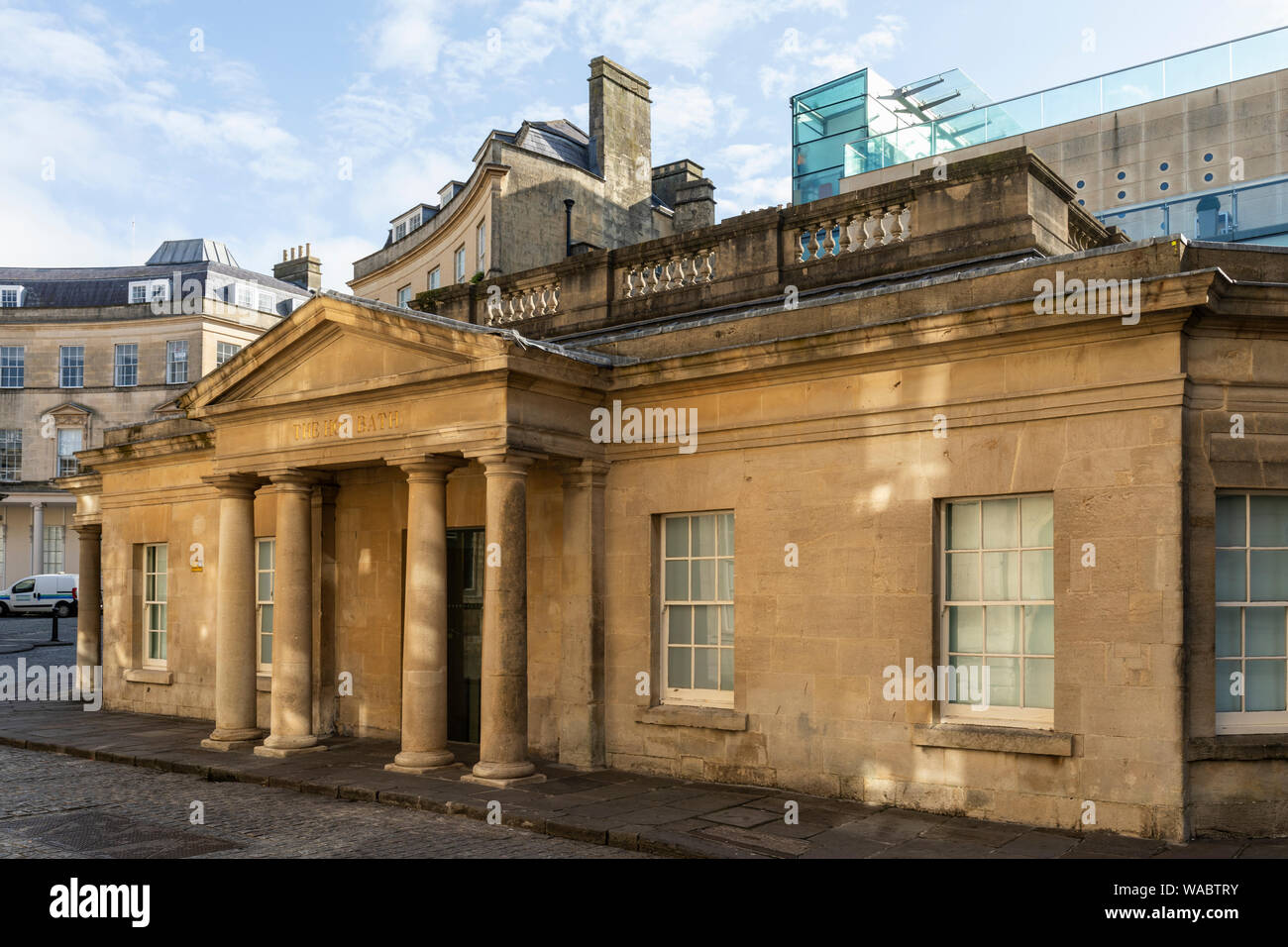 Thermae Bath Spa - The Hot Bath, Bath City Centre, City of Bath, Somerset, England, UK Stock ...
