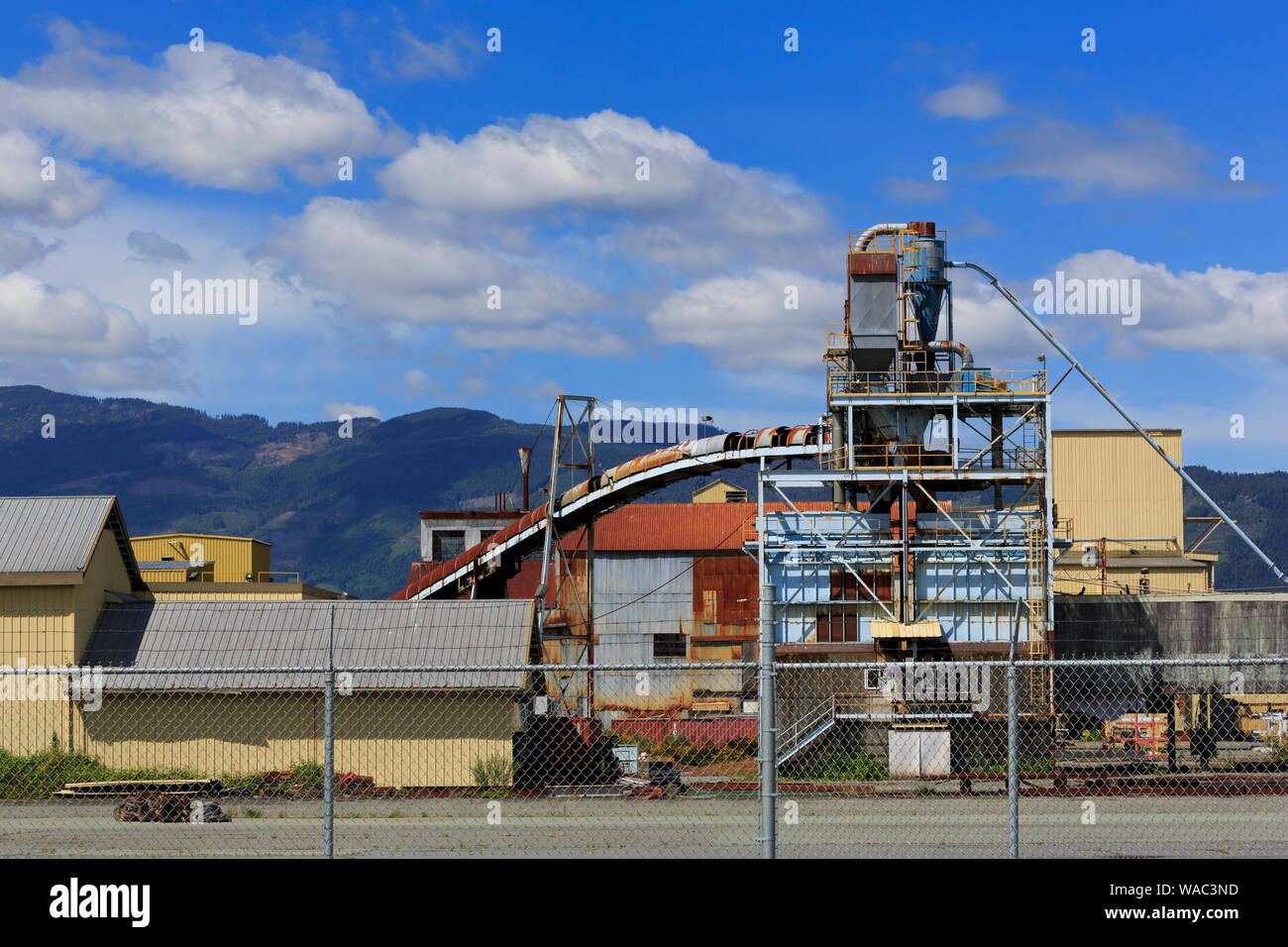 Lumber processing plant, Port Alberni, Vancouver Island, British