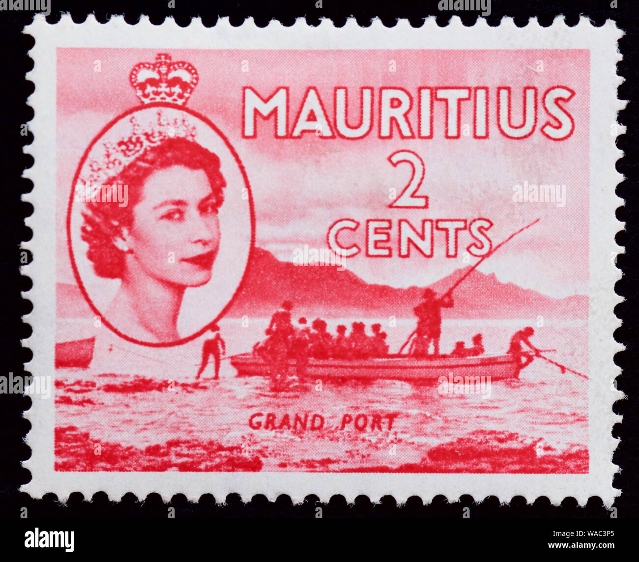 Mauritius Postage Stamp Grand Port Stock Photo Alamy