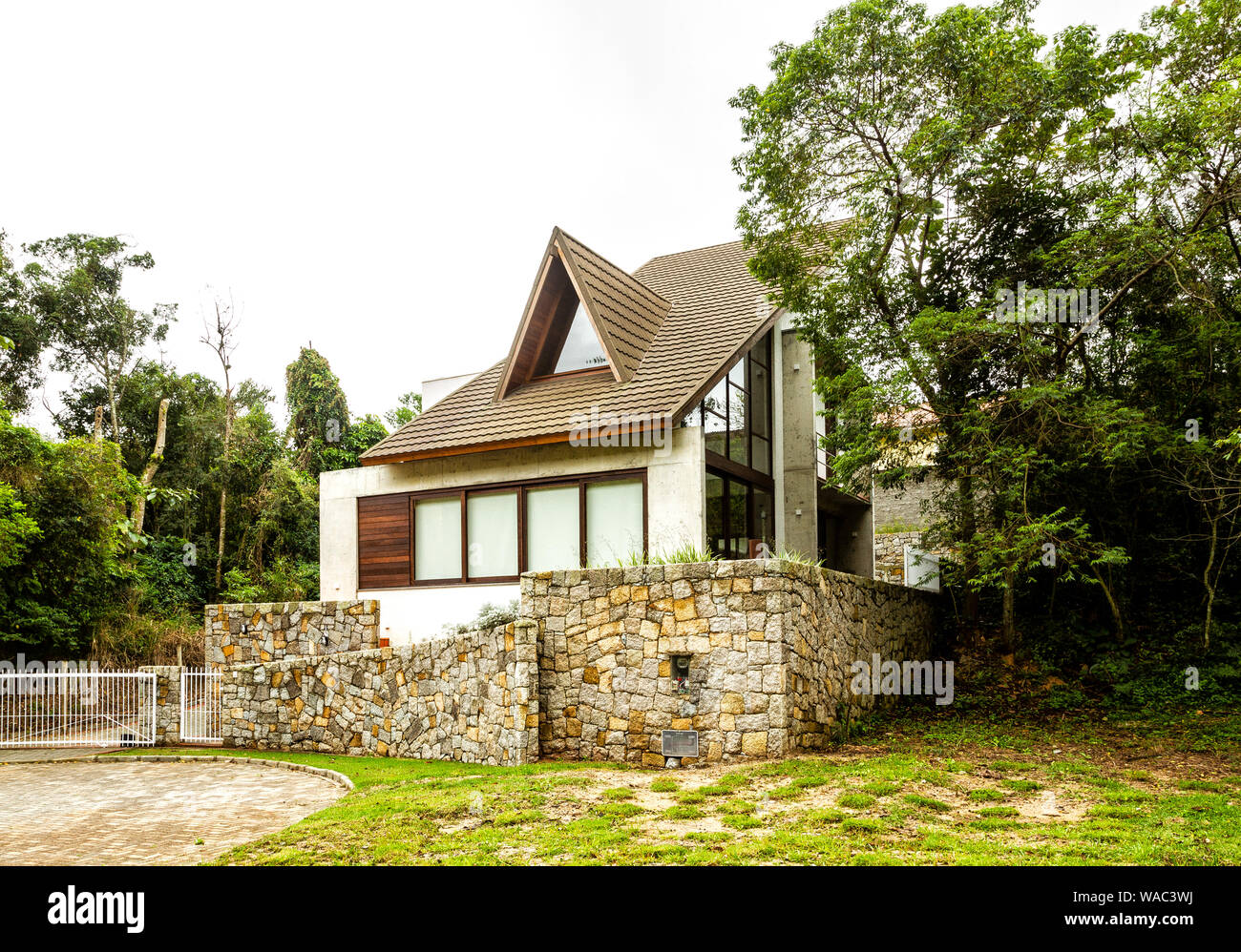 South Brazilian middle class house. Forianopolis Santa Catarina,, Brazil. Stock Photo