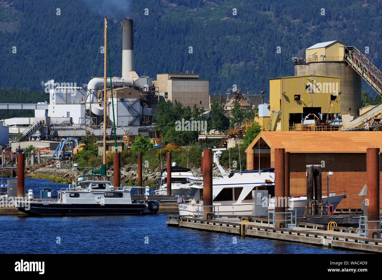 Lumber processing plant, Port Alberni, Vancouver Island, British