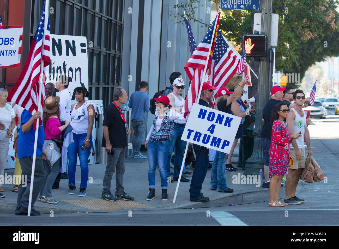 Donald Trump Rally In Hollywood Stock Photo - Alamy