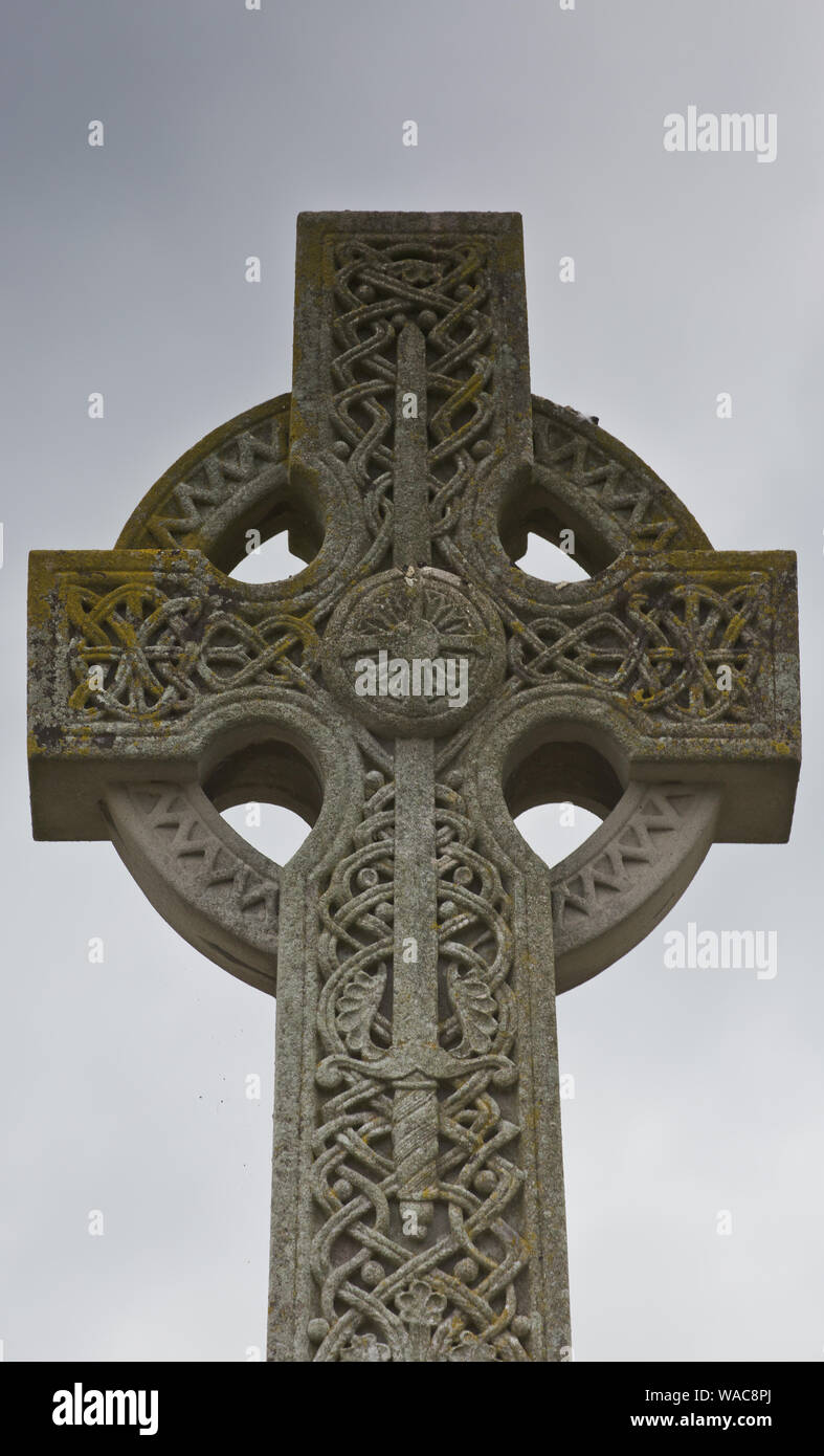 Celtic Cross Design located in Warter East Riding of Yorkshire Stock Photo