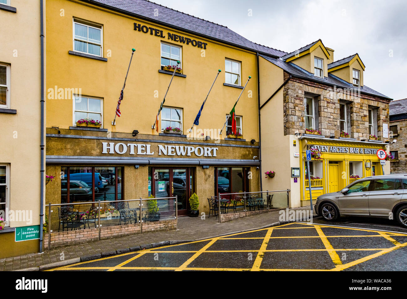 Village of Newport in County Mayo in northwestern Ireland Stock Photo