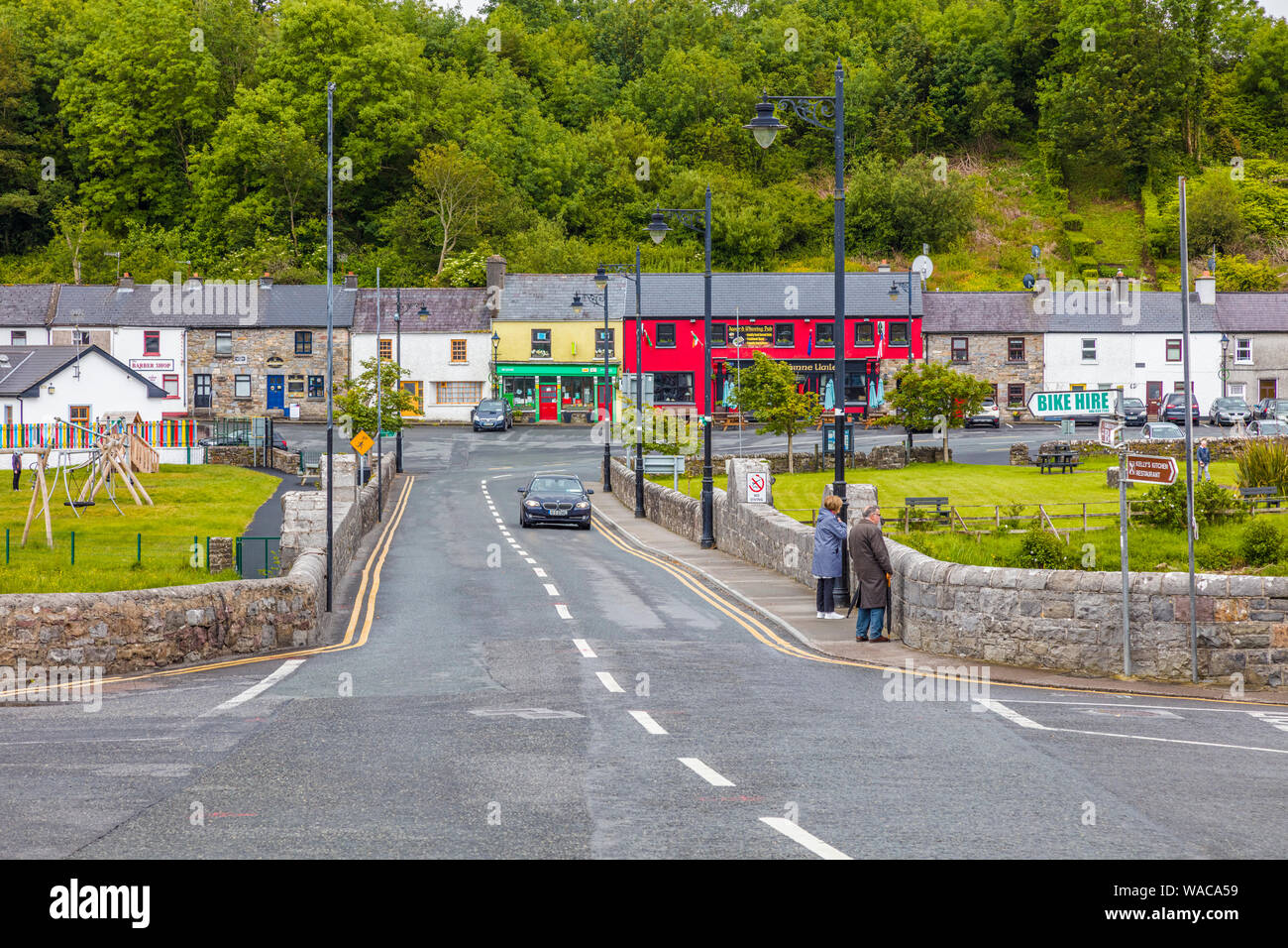 Village of Newport in County Mayo in northwestern Ireland Stock Photo
