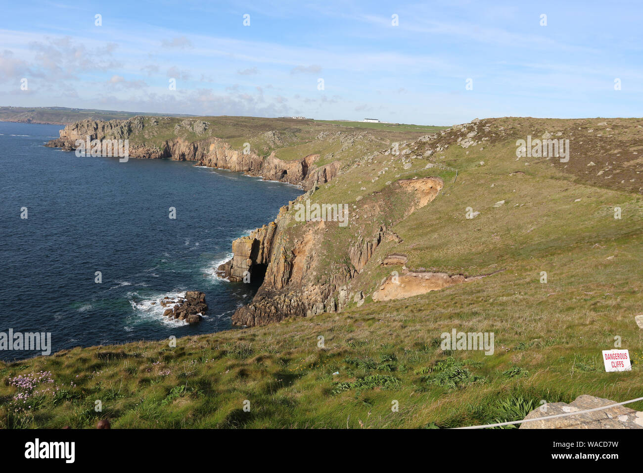 Cornwall, United Kingdom, 09/12/2019. Coastal scenes of the stunning and rugged coast also the location of filming of the popular Poldark series for T Stock Photo