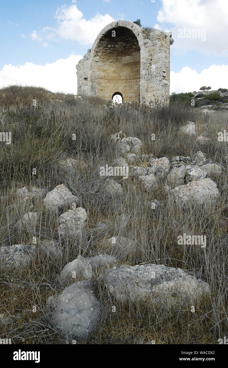 The Church of Saint Anne in Beit Guvrin National Park, Israel Stock Photo