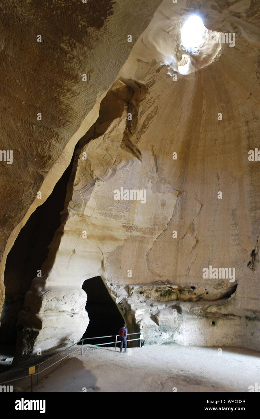 Bell cave at Beit Guvrin National Park, Israel Stock Photo
