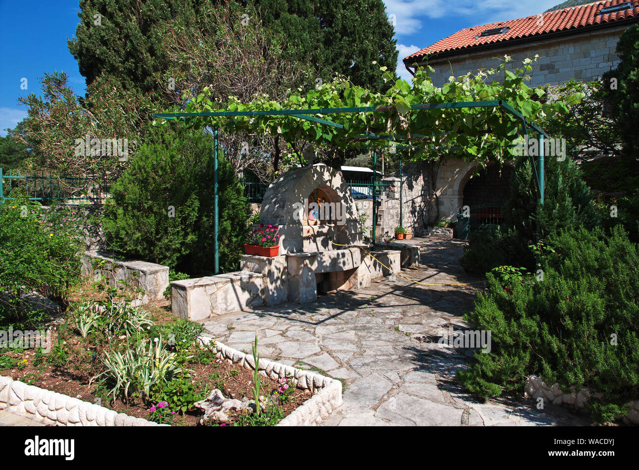 The Orthodox monastery in Montenegro Stock Photo - Alamy