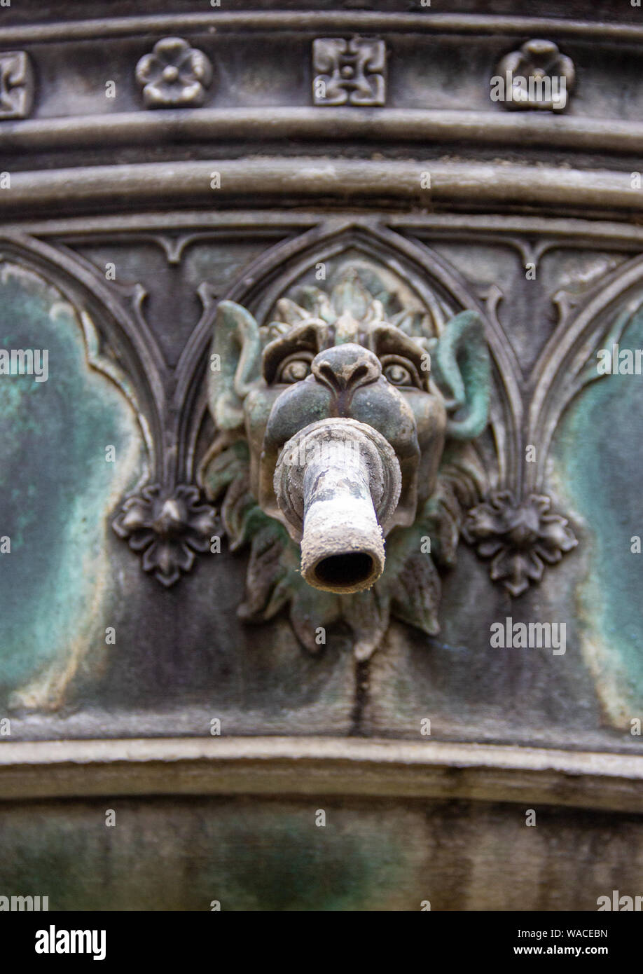 mythical creatures as a gargoyles in a fountain Stock Photo