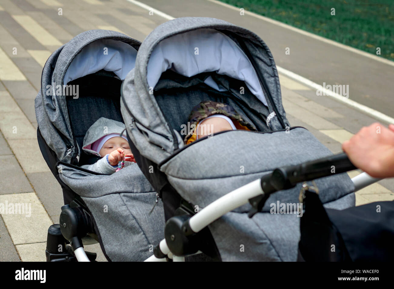 two up double pram