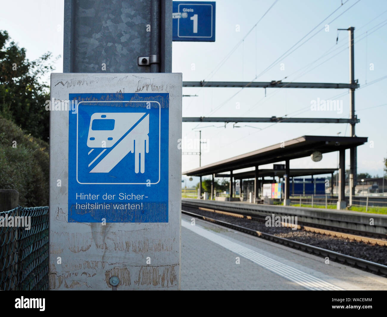 Bahnhof Fehraltorf im Kanton Zürich Stock Photo