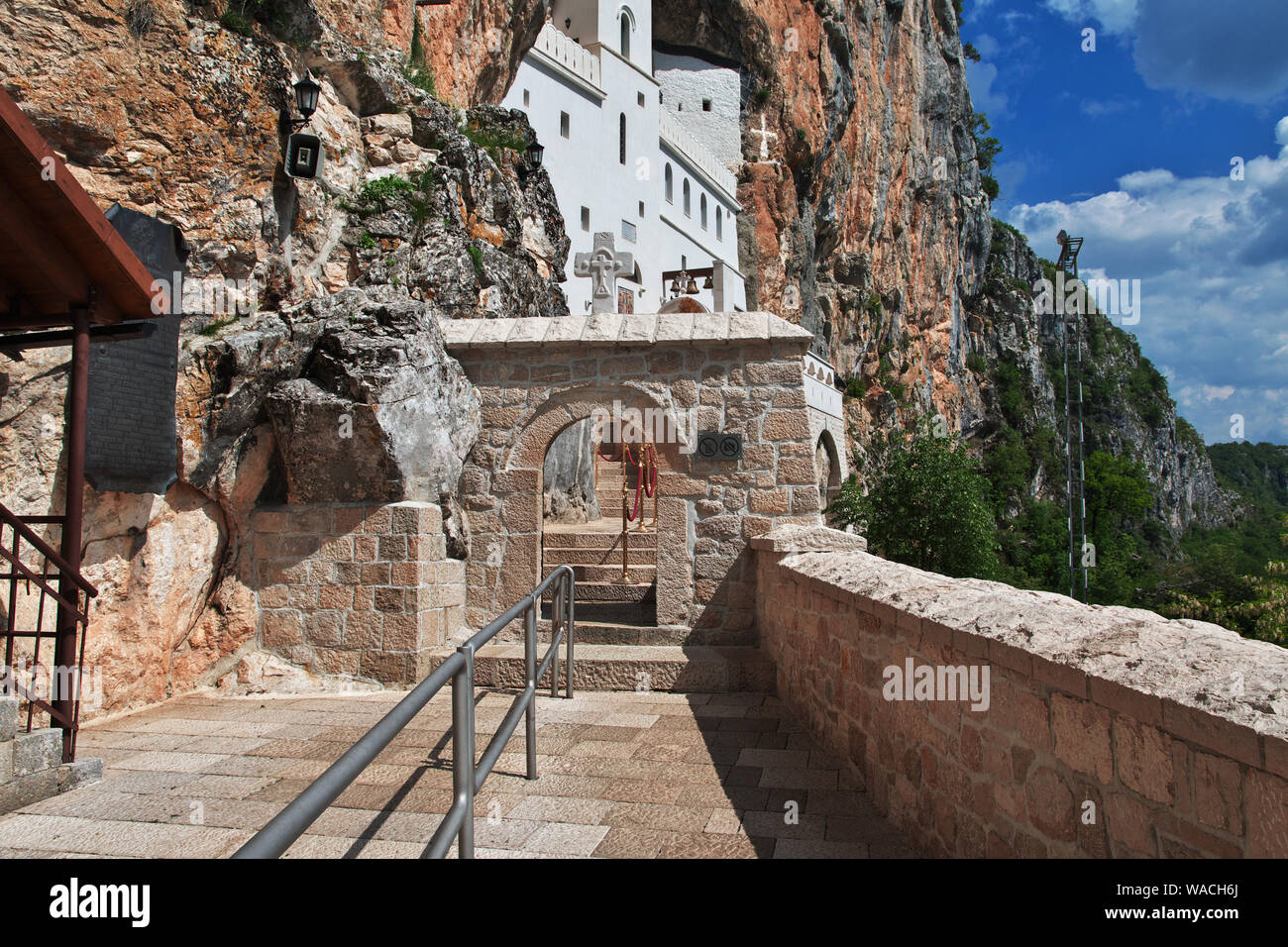 Ostrog - the ancient orthodox monastery in Montenegro Stock Photo - Alamy
