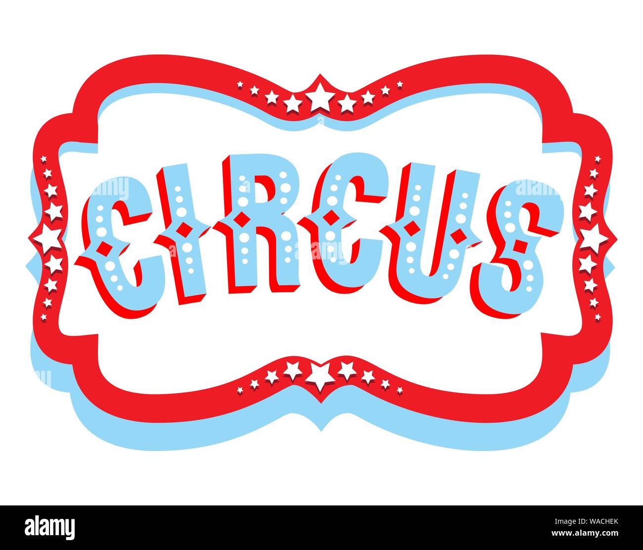 Circus banner sign. Stock Vector
