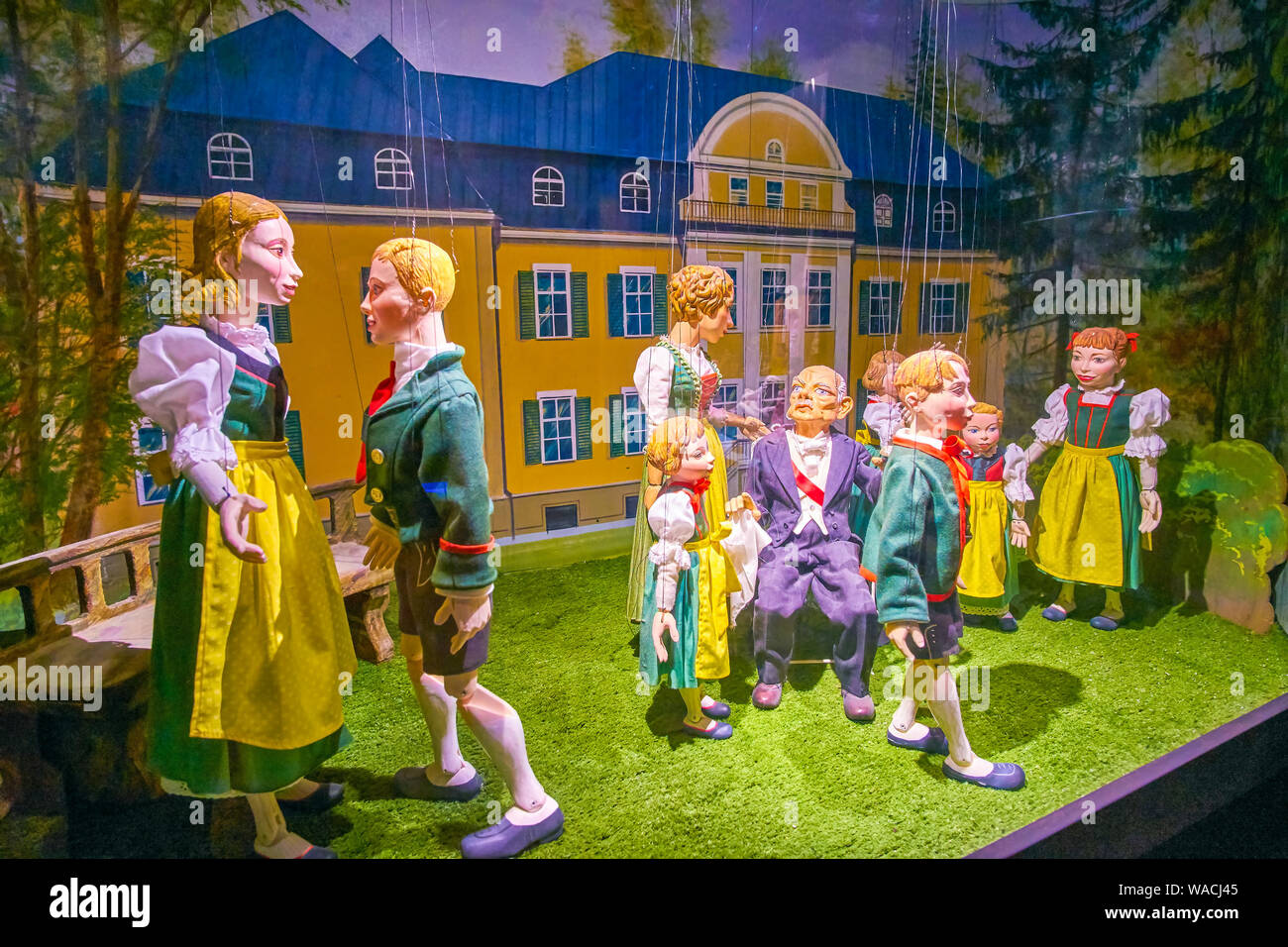 SALZBURG, AUSTRIA FEBRUARY 27, 2019 The puppets of Museum