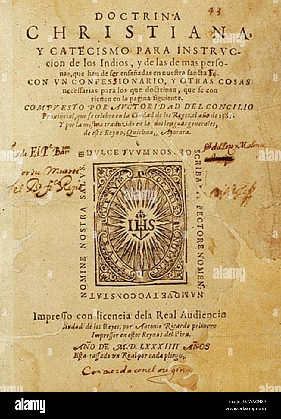 Doctrina christiana hi-res stock photography and images - Alamy