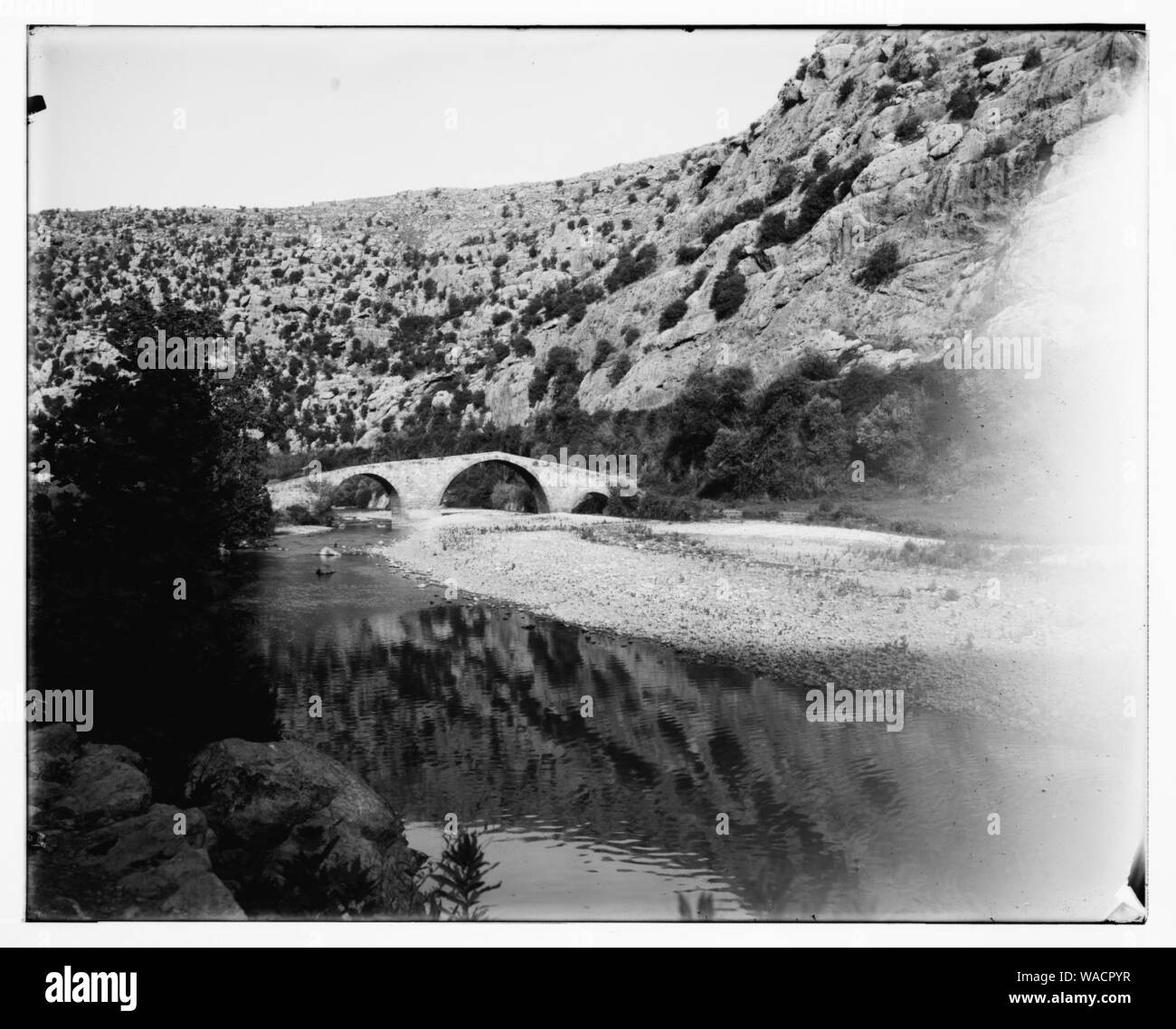 Dog River and old bridge Stock Photo Alamy