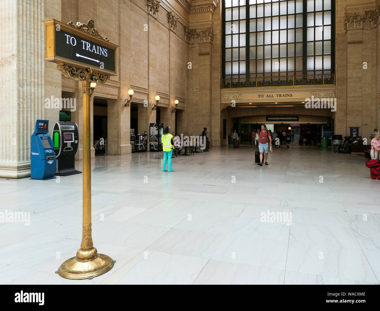 Great Room, Union Station. Chicago, Illinois. Stock Photo