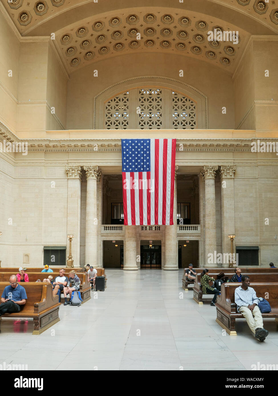 Great Room, Union Station. Chicago, Illinois. Stock Photo