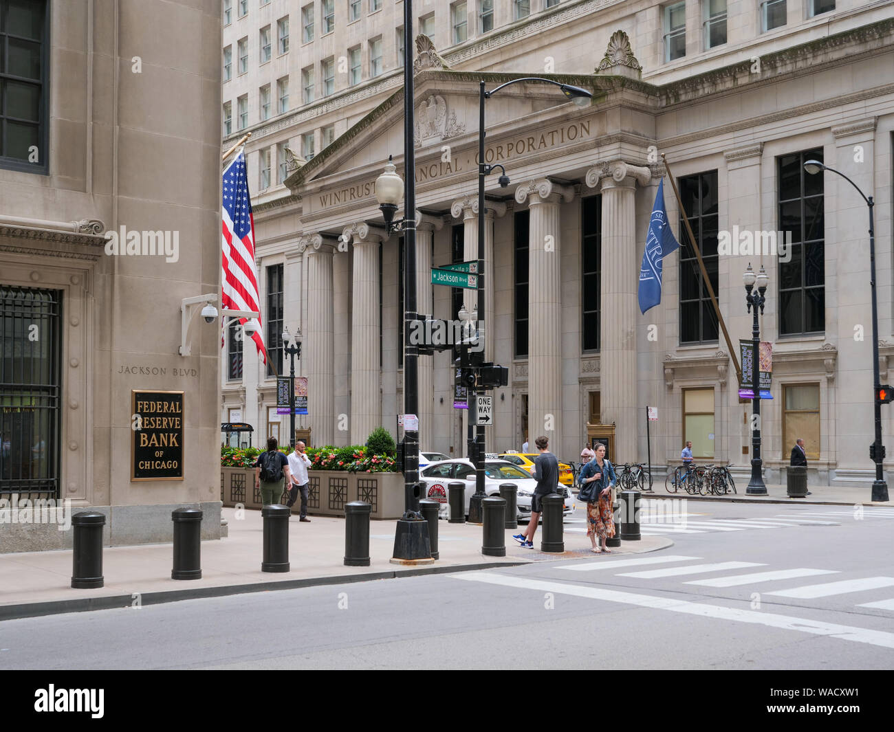 Jackson Boulevard & LaSalle Street, financial district, Chicago