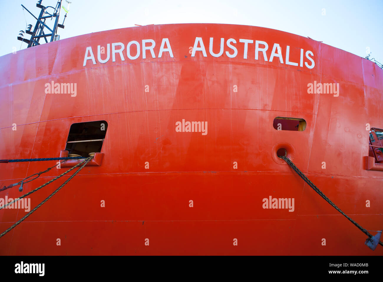 Aurora Australis Vessel Stock Photo