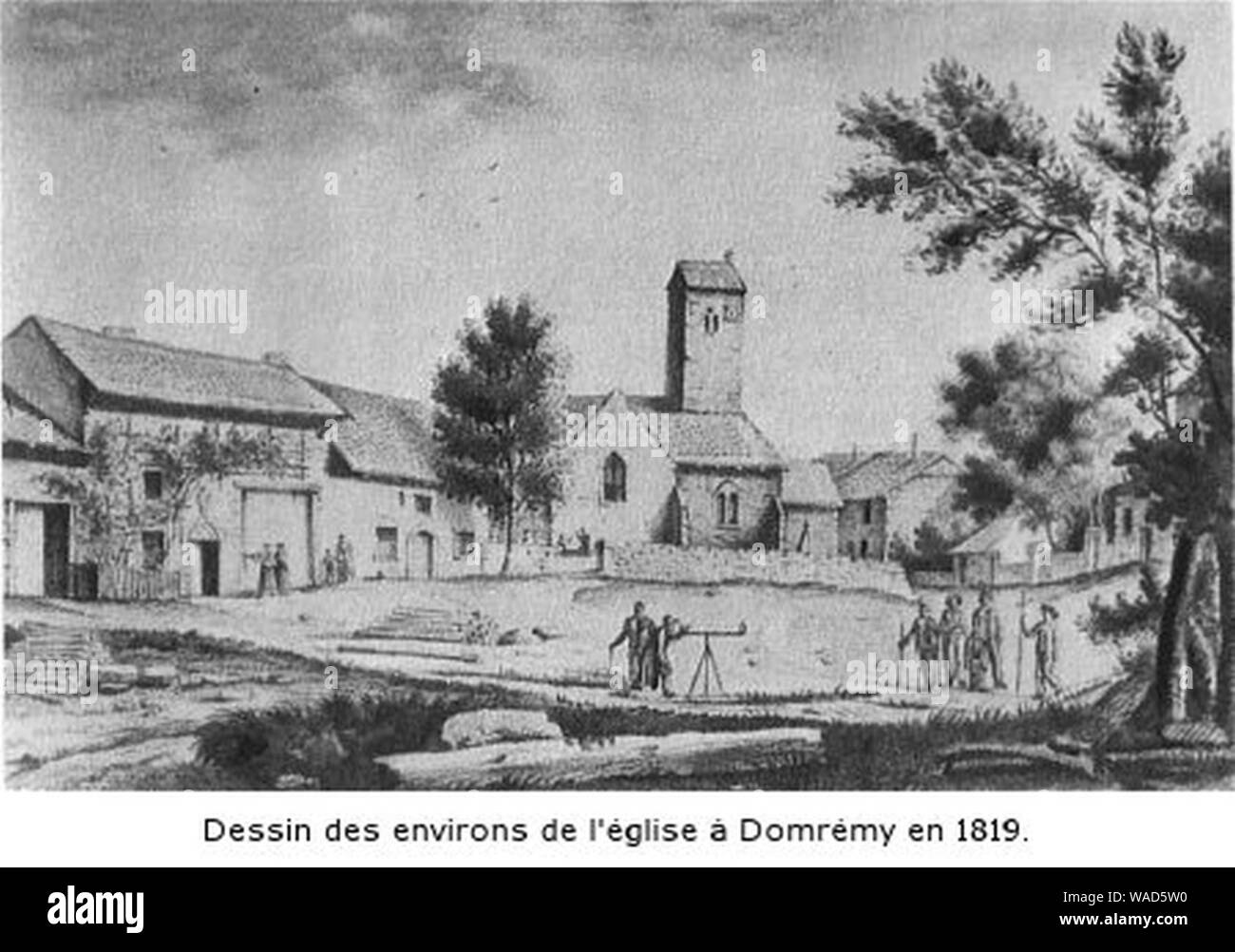 Domremy eglise maison 18191 Stock Photo Alamy