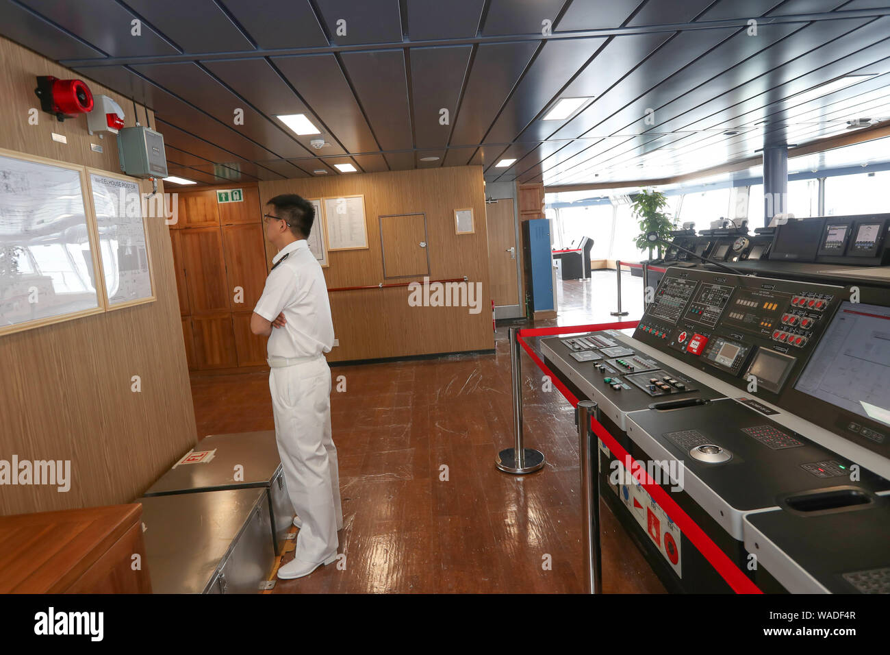 Views inside Xue Long II, the first Chinese independently-build icebreaker, Shanghai, 11 July 2019. *** Local Caption *** Views inside Xue Long II, th Stock Photo