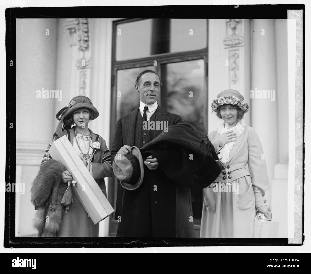 Dorothy & Lillian Gish, D.W. Griffith Stock Photo