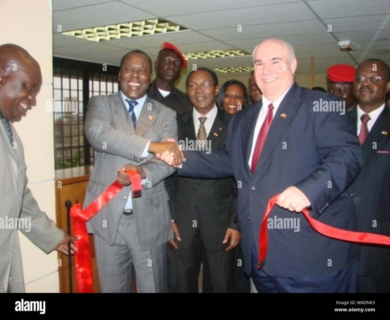 Douala embassy ribbon cutting Stock Photo - Alamy