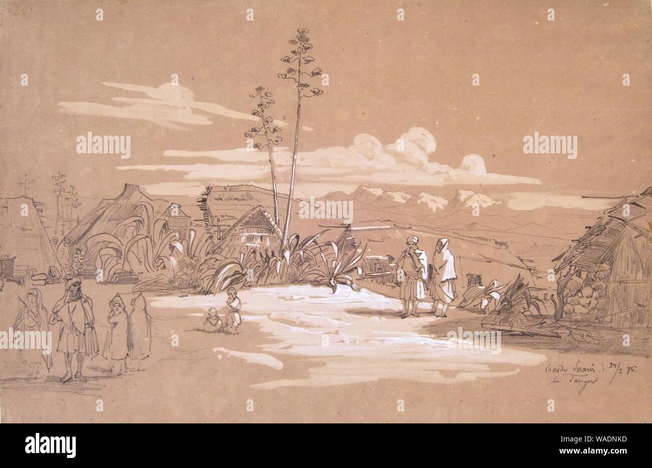 Douar Souani bei Tanger, 1845. Stock Photo