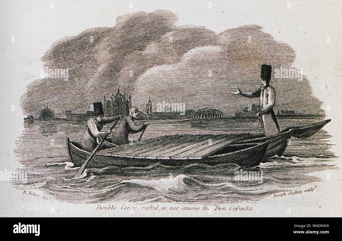 Double Canoe, rafted, in use among the Don Cossacks Clarke Edward