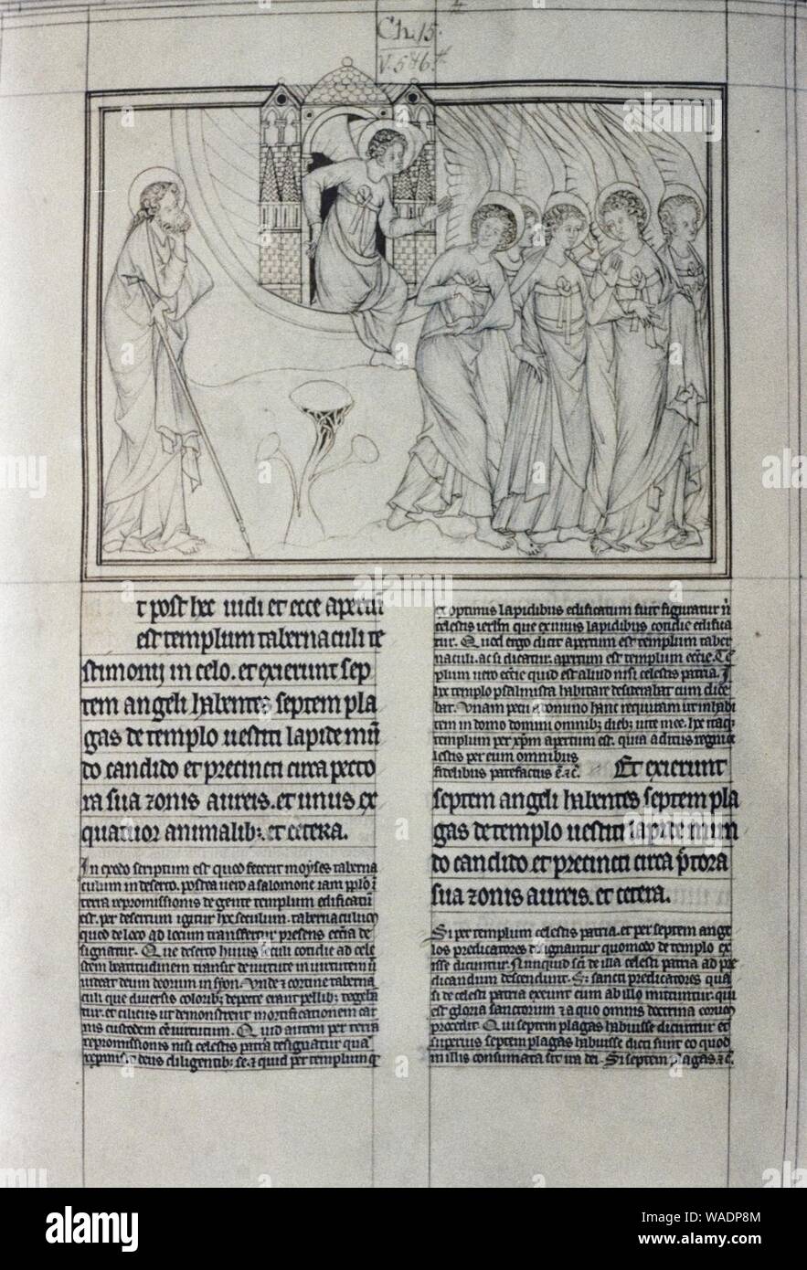 Douce Apocalypse p.060 opening of the tabernacle Stock Photo Alamy