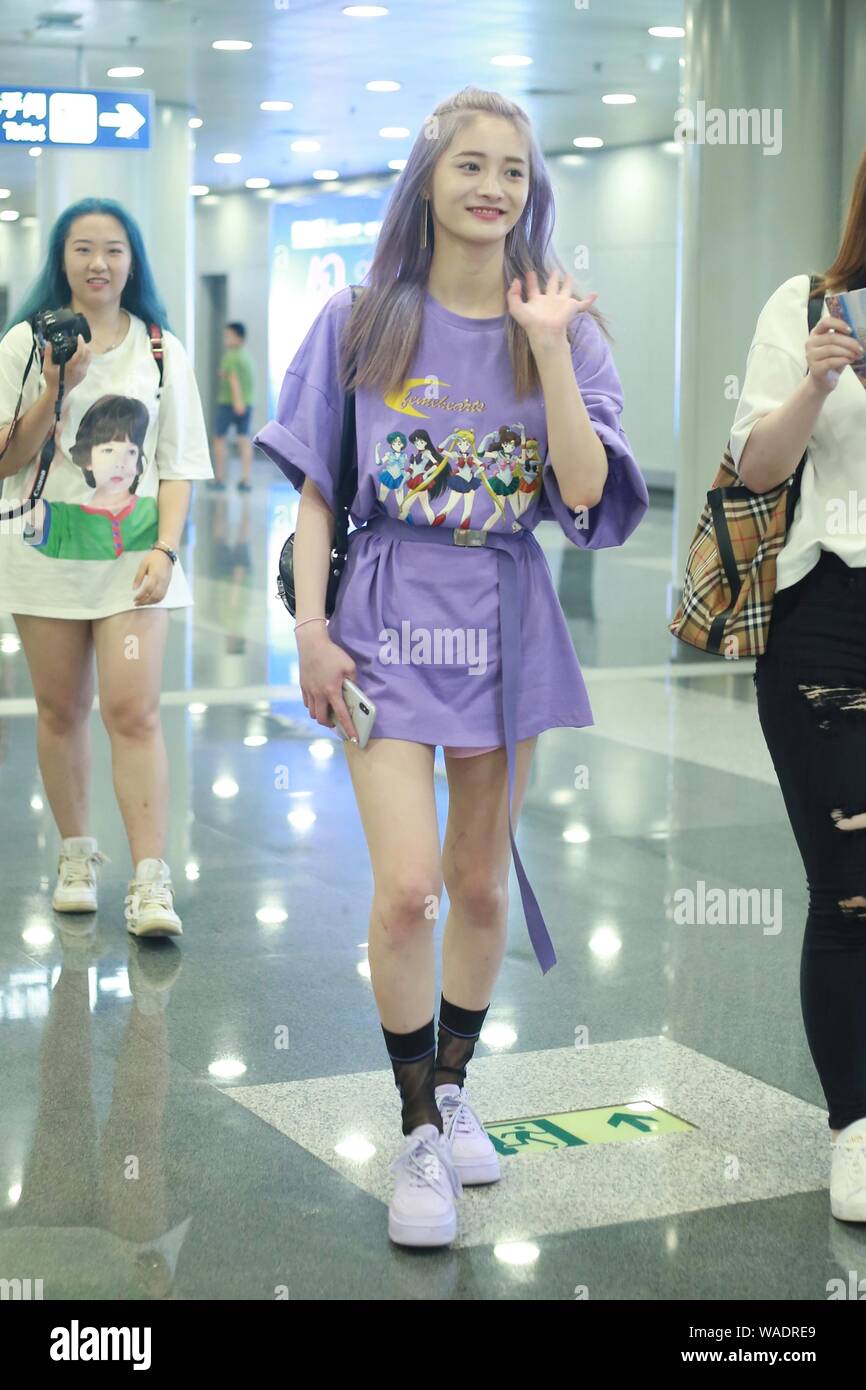 Chinese singer and actress Pinky Zhou or Zhou Jieqiong of South Korean