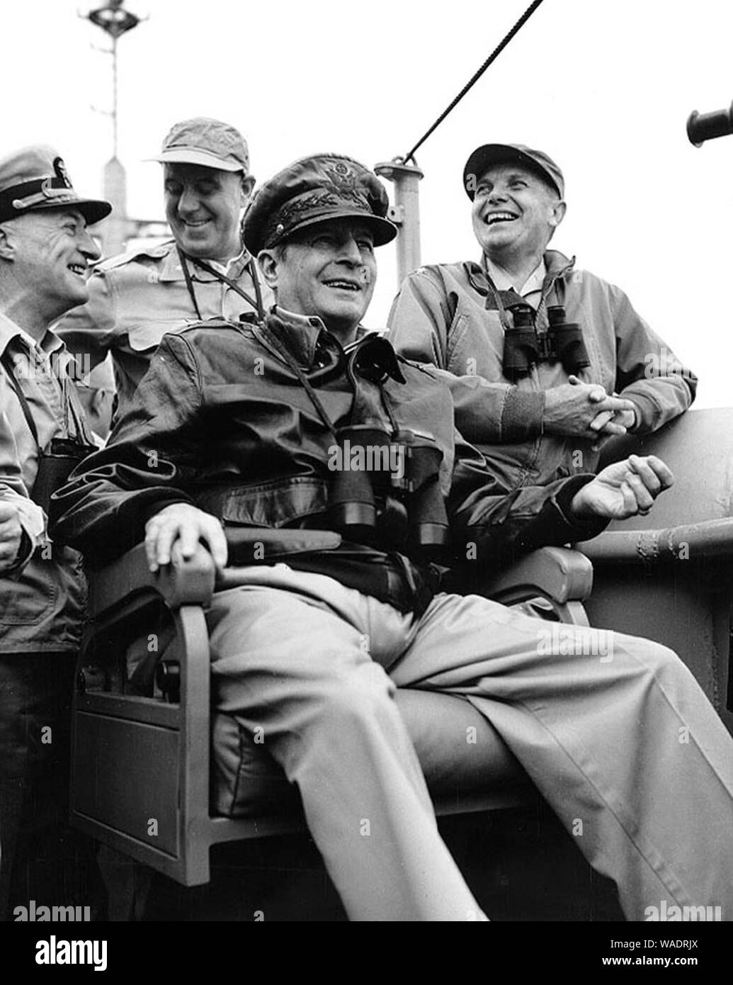 Douglas MacArthur Inchon Invasion. Stock Photo