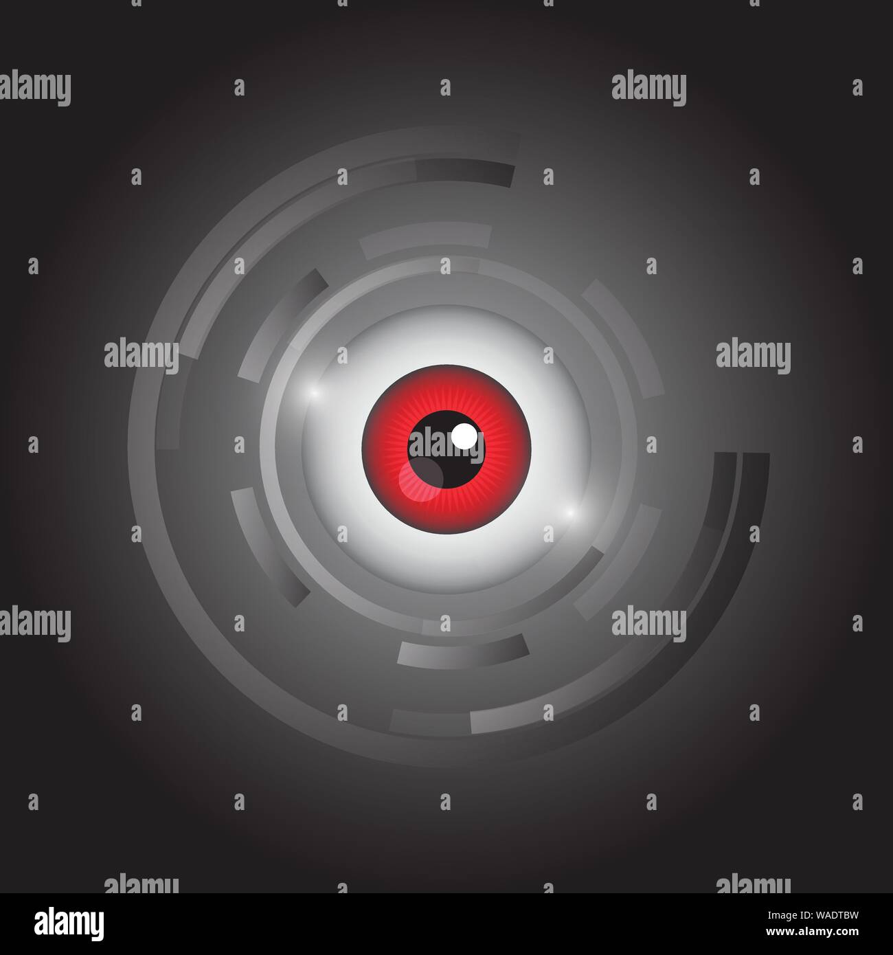 Abstract eye icon vector Stock Vector