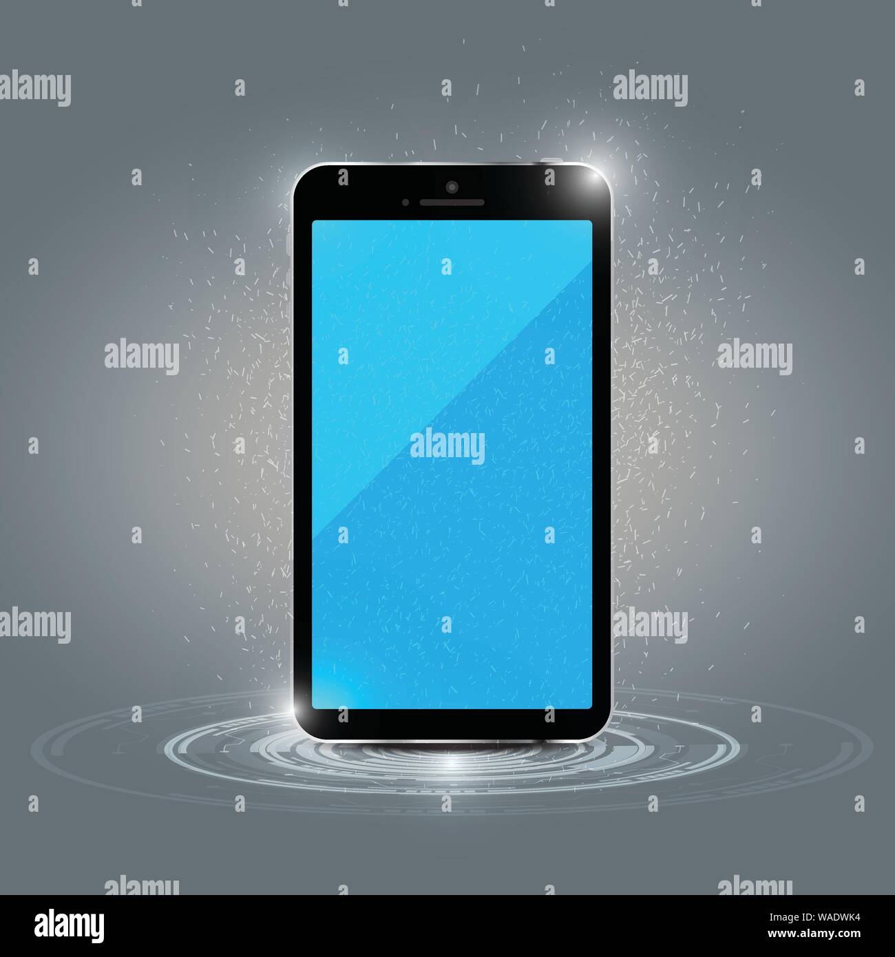 Mobile phone charging concept Stock Vector