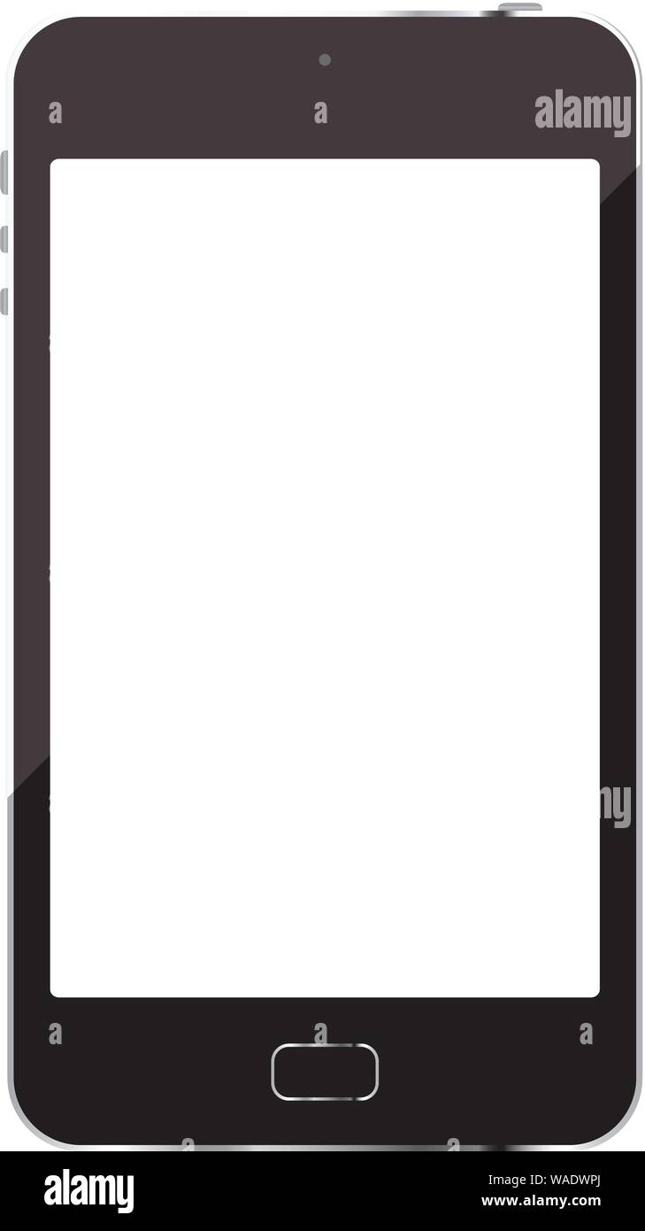 smartphone isolated on white background Stock Vector Image & Art - Alamy