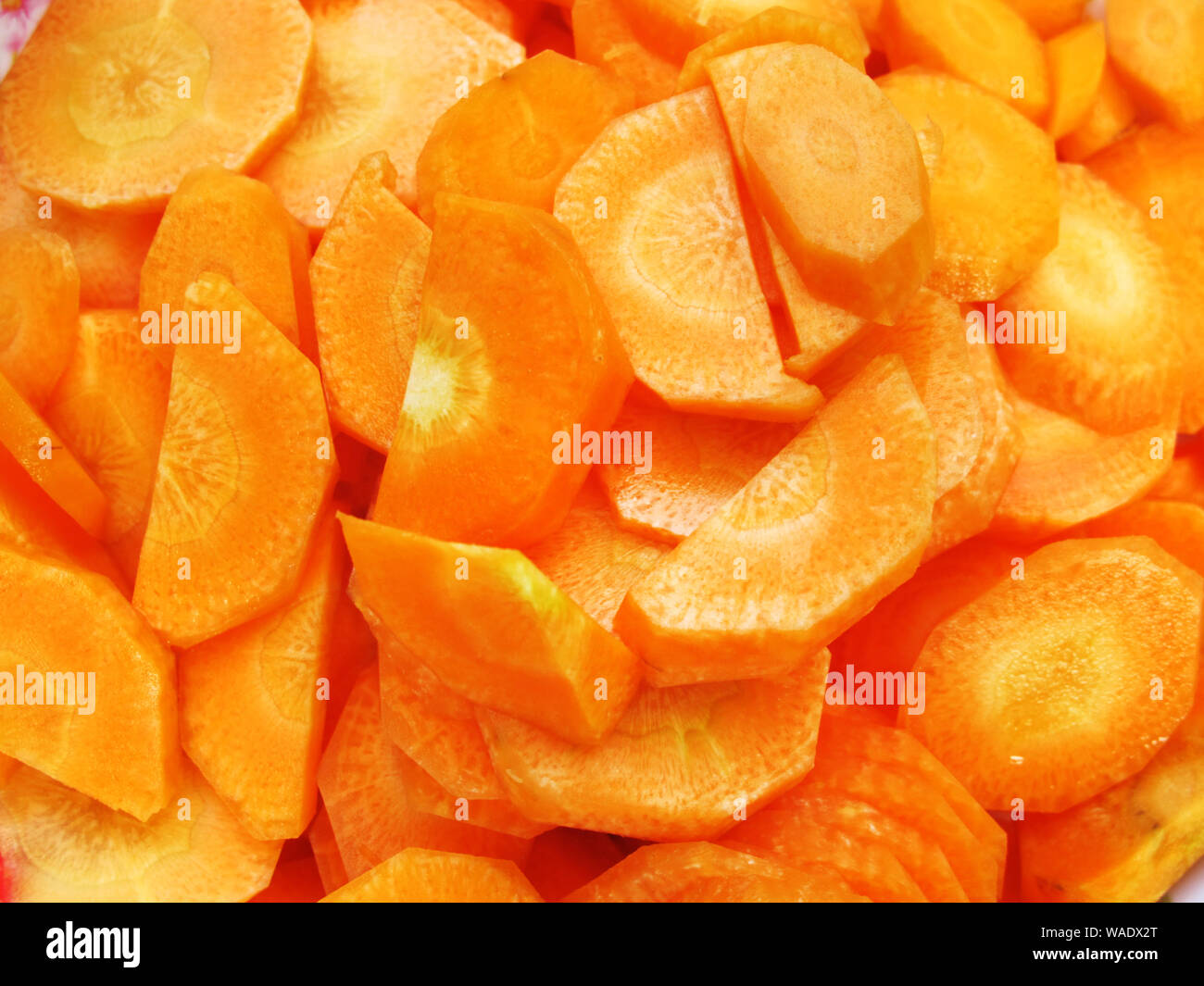 Texture of orange carrot vegetables Stock Photo