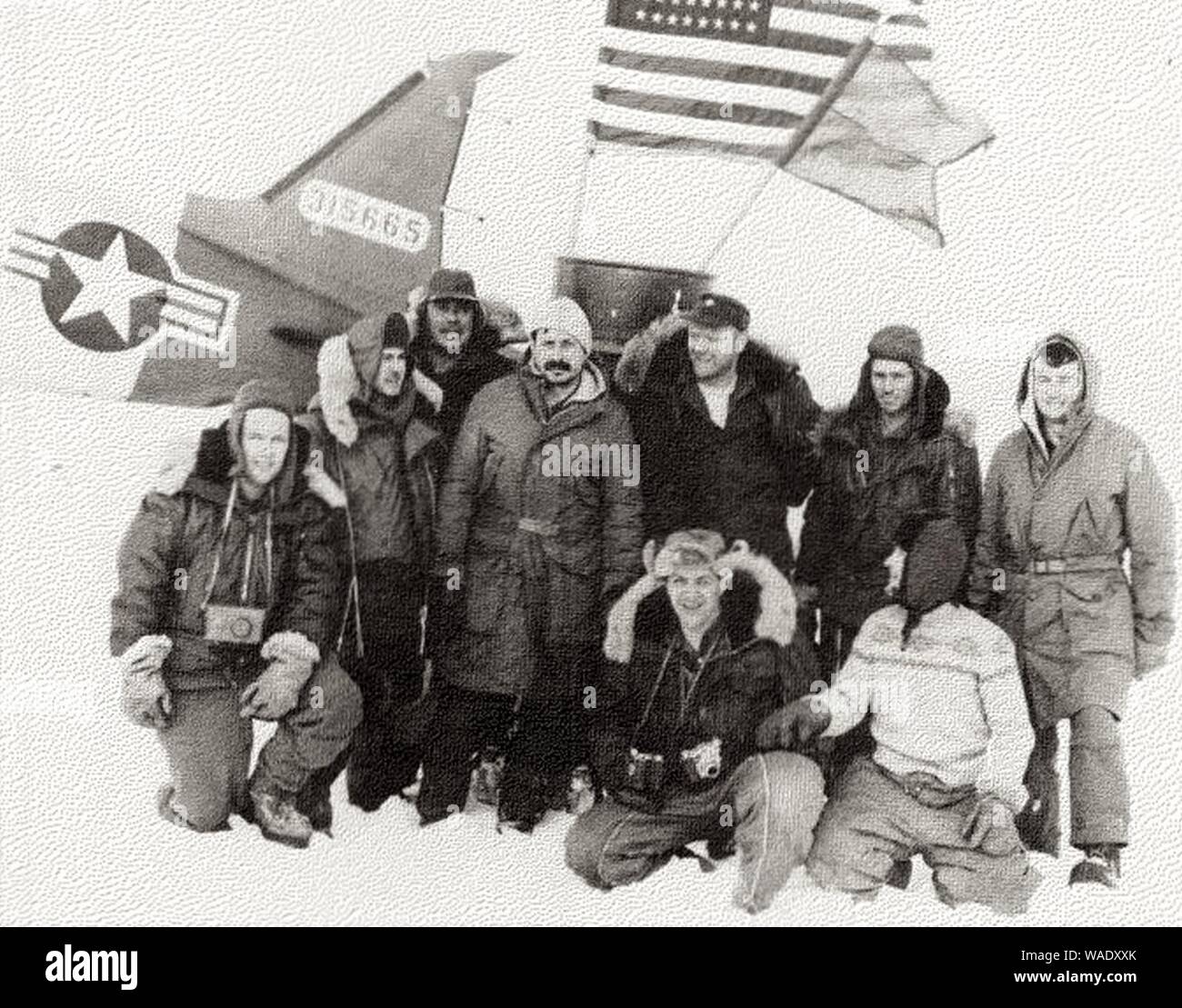 Dr. Albert Paddock Crary with team at the North Pole Stock Photo Alamy