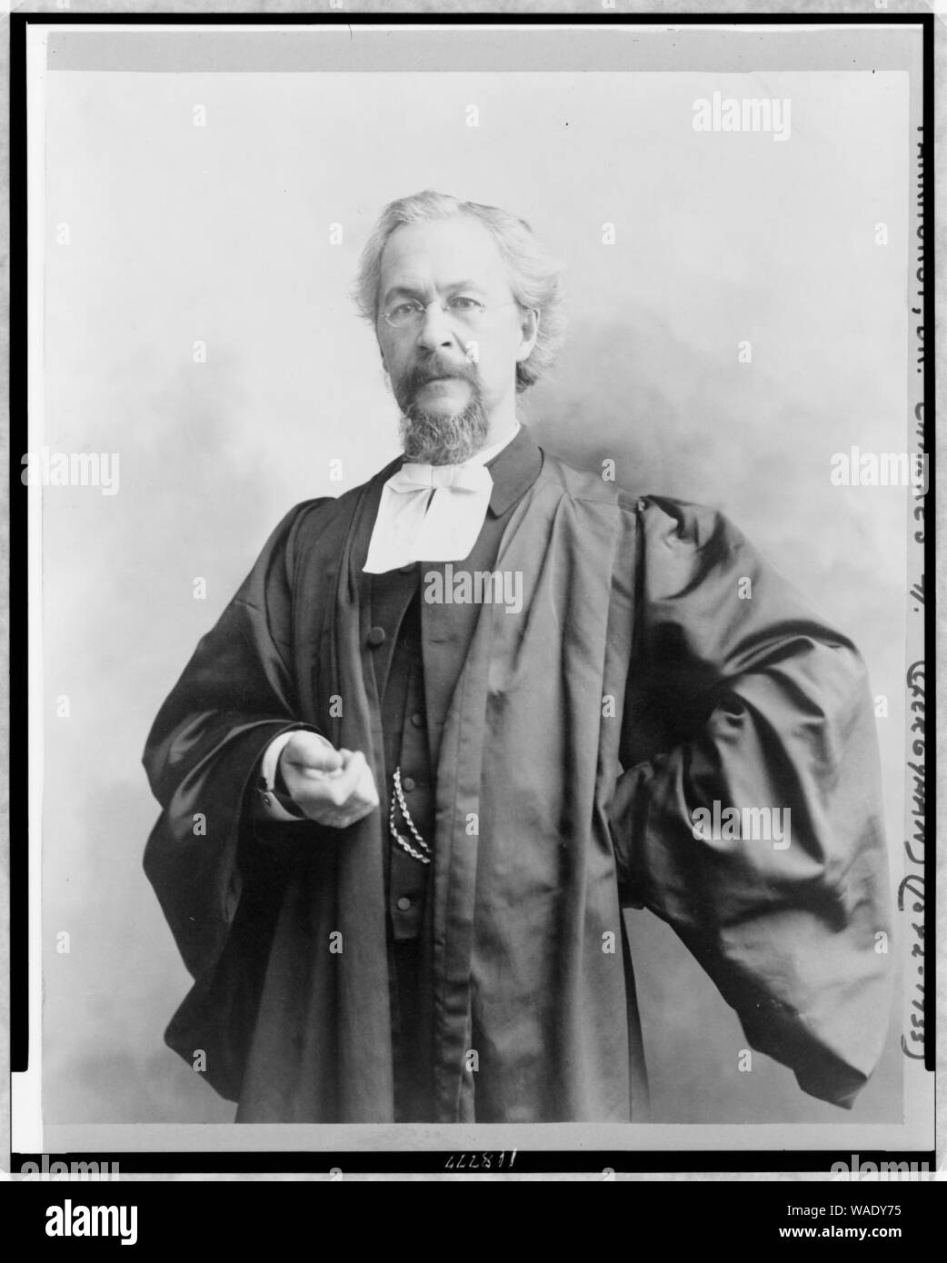 Dr. Charles H. Parkhurst, half-length portrait, standing, facing slightly left, left hand on hip Stock Photo