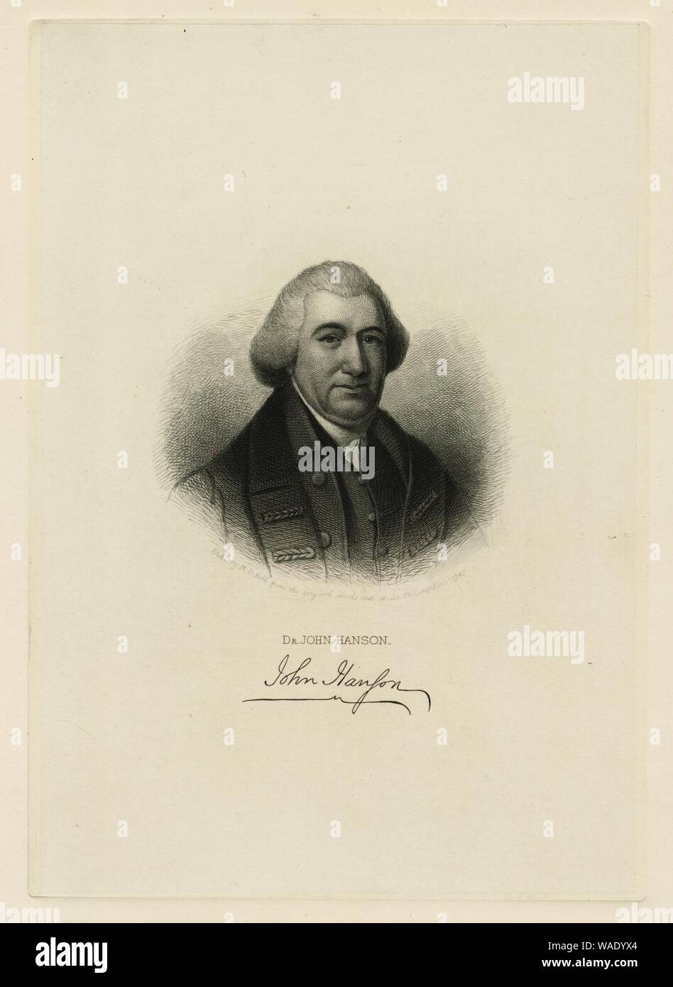 Dr. John Hanson Stock Photo Alamy