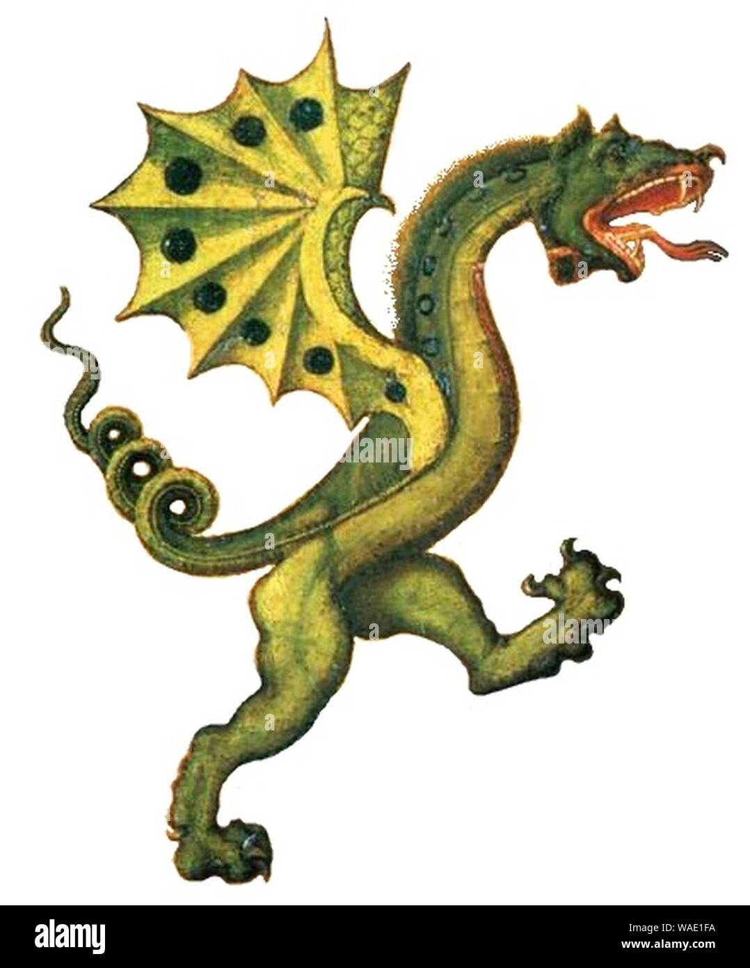 Dragon by Paolo Uccello. Stock Photo