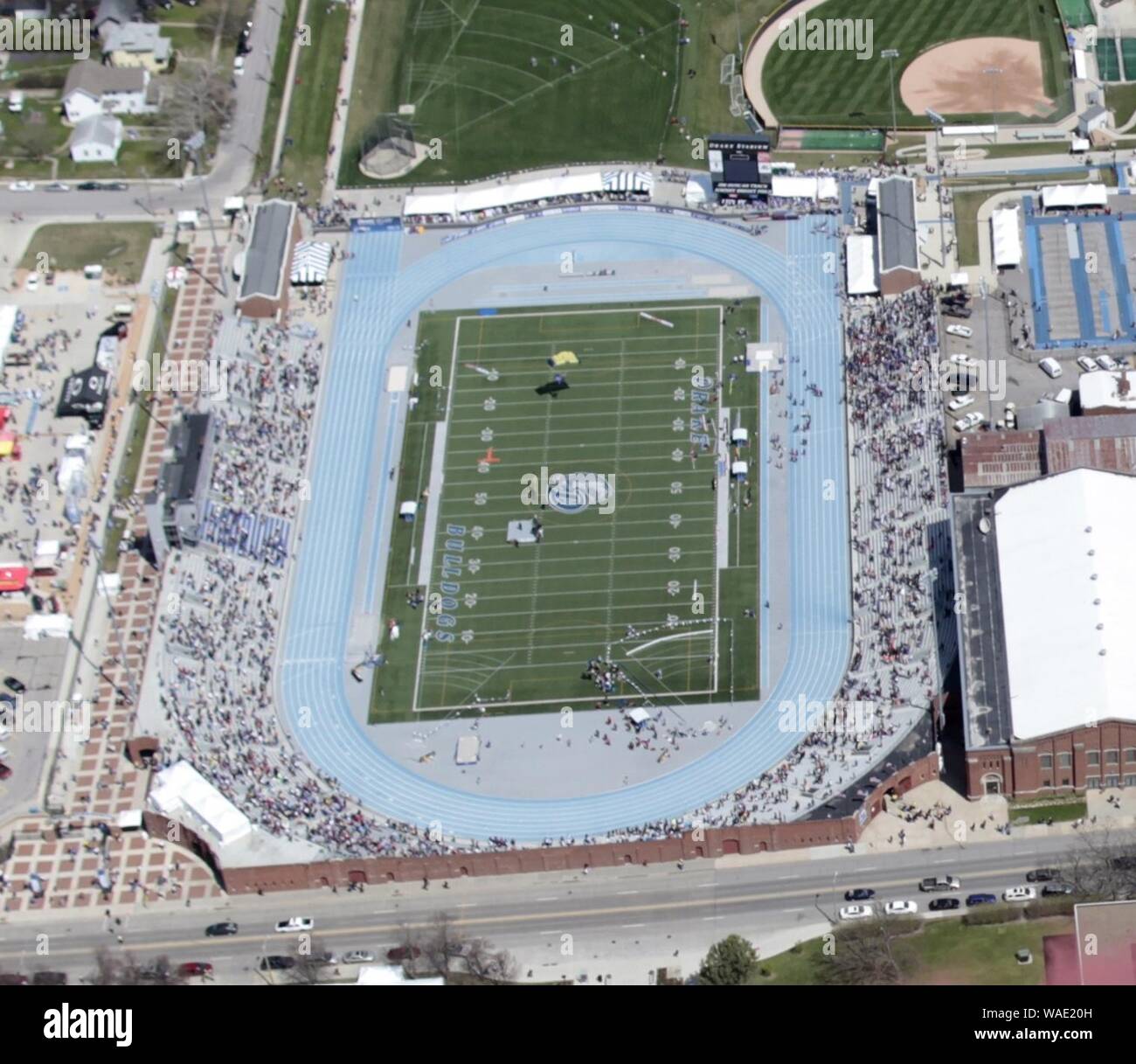 Drake Stadium aerial Stock Photo Alamy