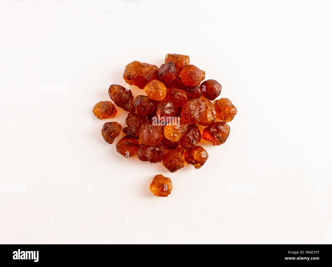 group of peach gum on white background Stock Photo - Alamy
