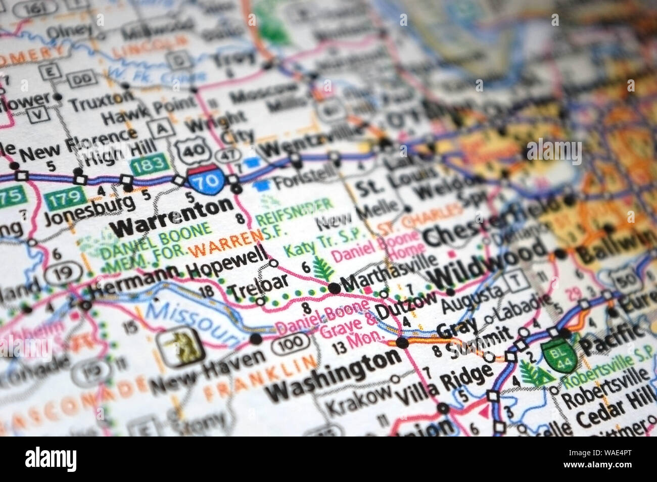 Warrenton map hires stock photography and images Alamy