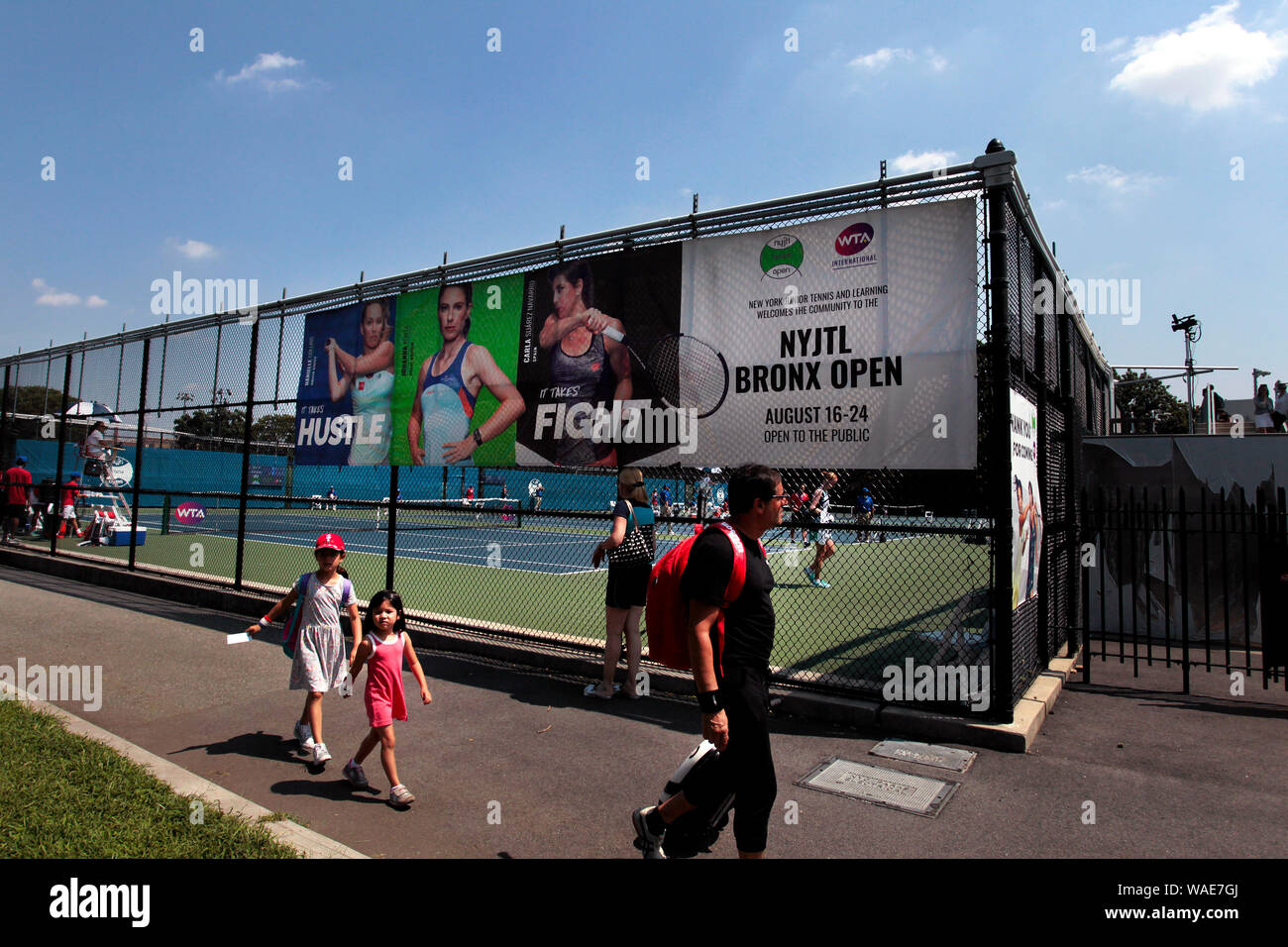 New York, United States. 19th Aug, 2019. NYJTL Bronx Open at the Cary Leeds Tennis Center, in Crotona Park in New York's Bronx. The tournament which is free to the public is the first professional tournament in the Bronx since 2012. Credit: Adam Stoltman/Alamy Live News Stock Photo