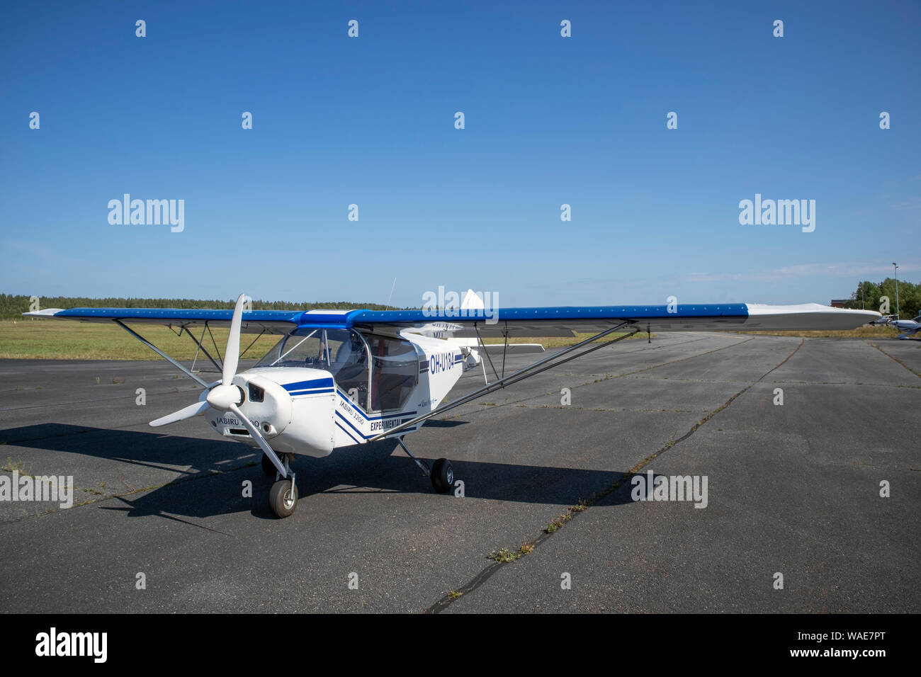 Jabiru 2200 aircraft on ground, Lappeenranta Finland Stock Photo