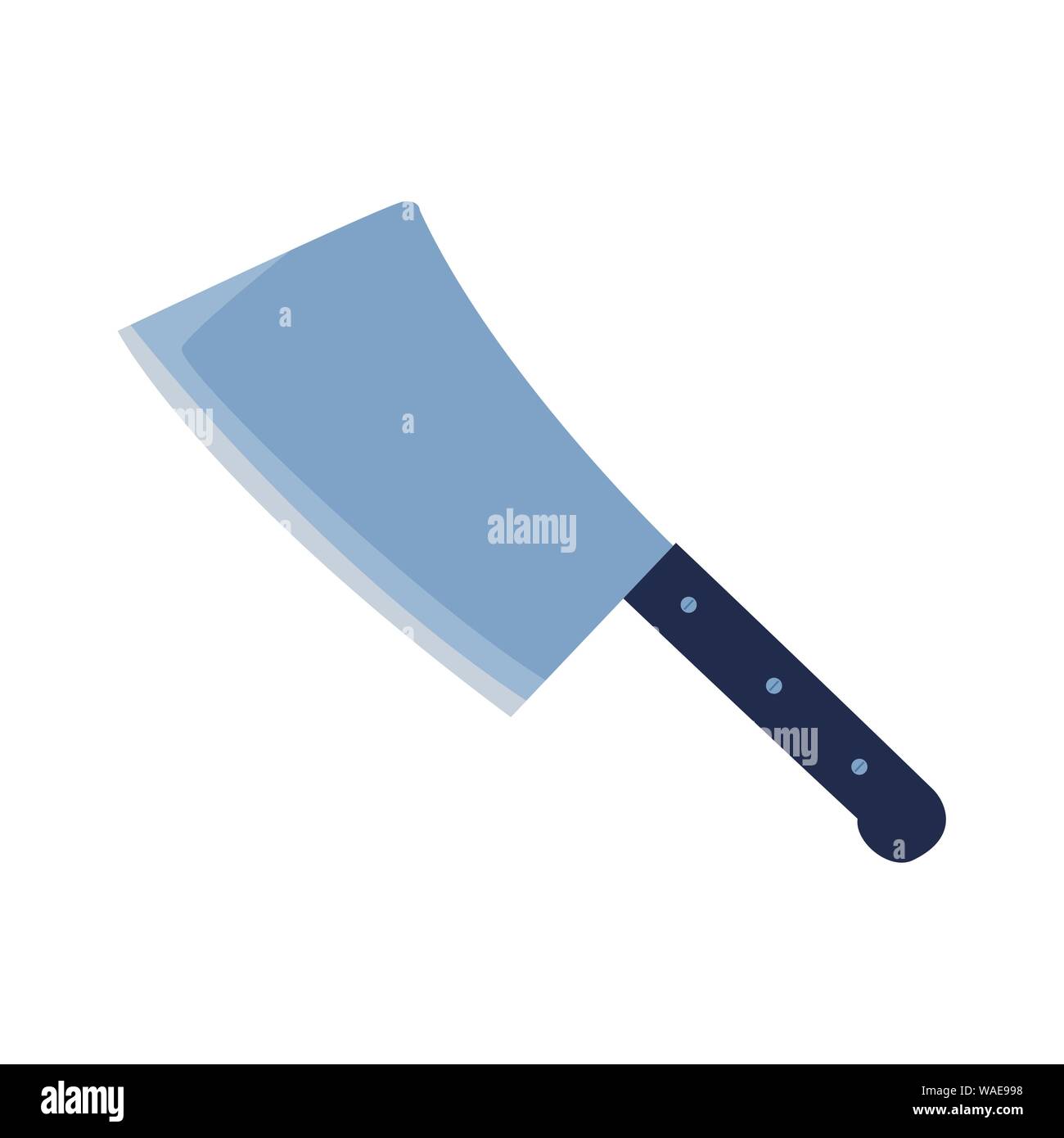 meat cleaver cooking icon on white background vector illustration Stock ...