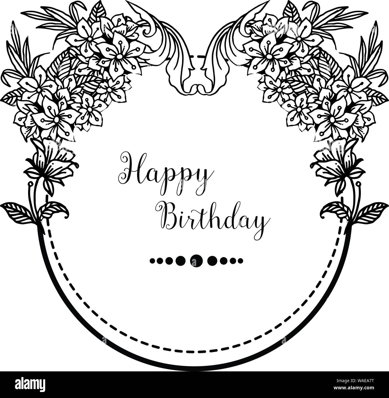 Happy Birthday Card Coloring Page  Easy Drawing Guides