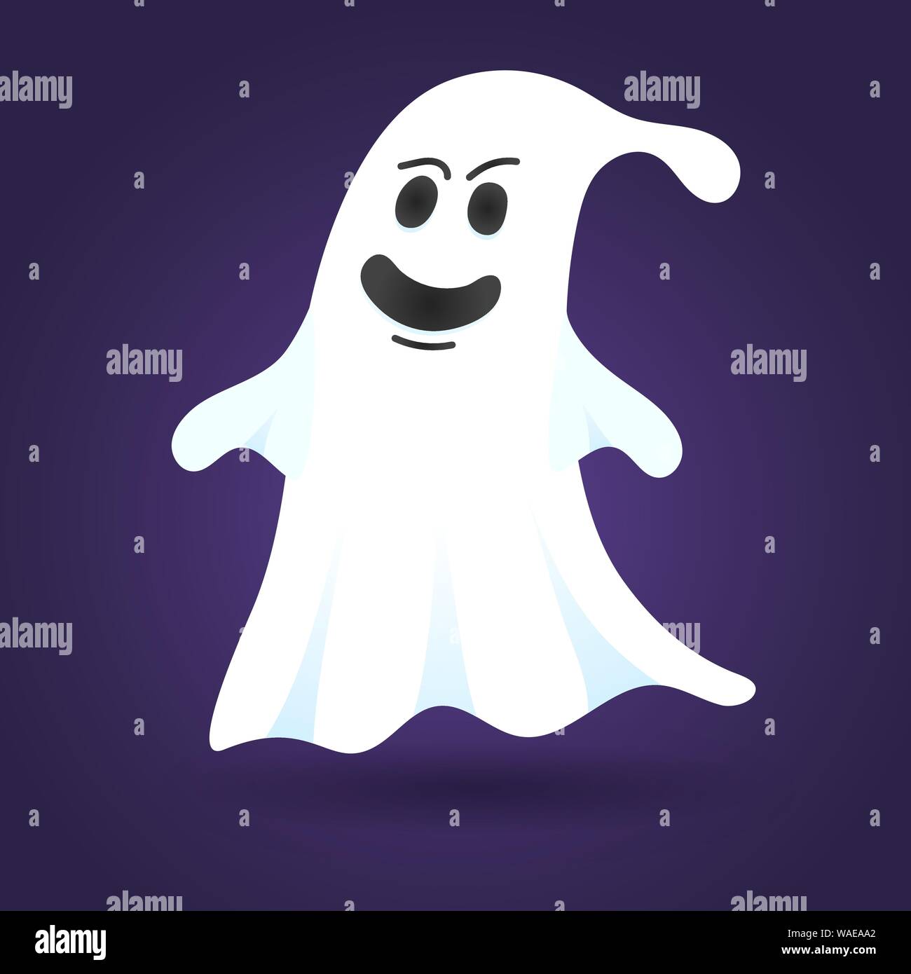 Cute ghost character flat style design vector illustration Stock Vector ...